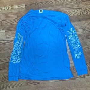 Blue free people t-shirt